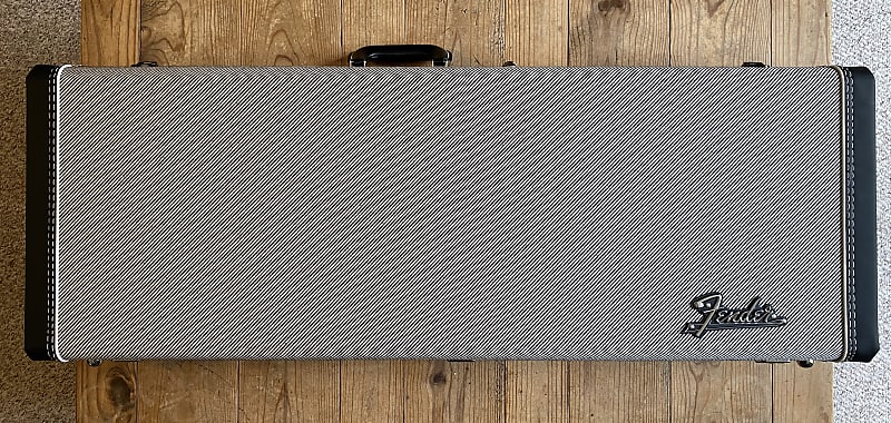 Fender Strattele Hardshell Case Black Tweed Reverb 5588