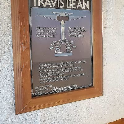 1978 Travis Bean Guitars Color Promotional Ad Framed Aluminum-Neck Original for sale