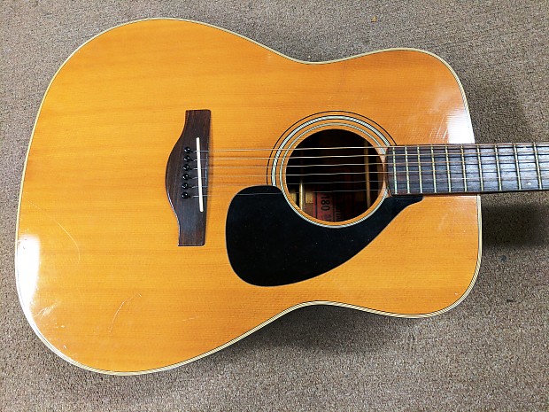 1974 Yamaha FG-180 Red Label Acoustic Guitar, Vintage