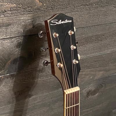 Silvertone Model 600 VN Orchestra Body Acoustic Guitar image 7