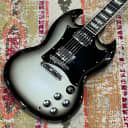 2010 Gibson SG Standard in Rare Silverburst with Brown Gibson Case