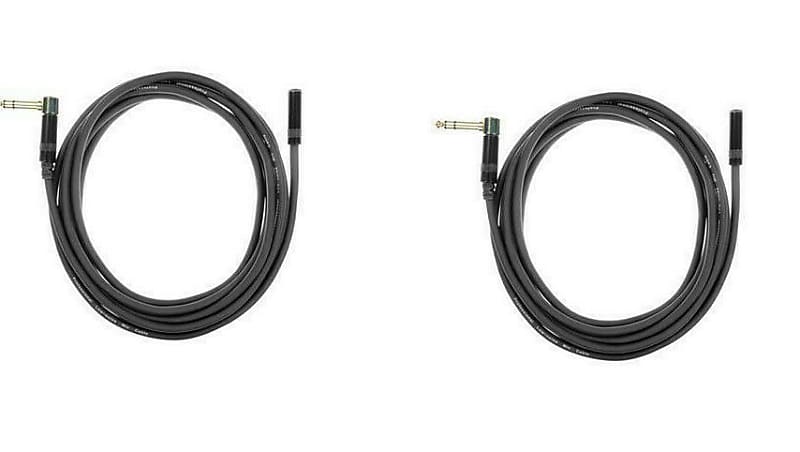 2 Elite Core Audio HEX10 Headphone Extension Cable (1/4" TRS R/A - 3.5MM Female) image 1