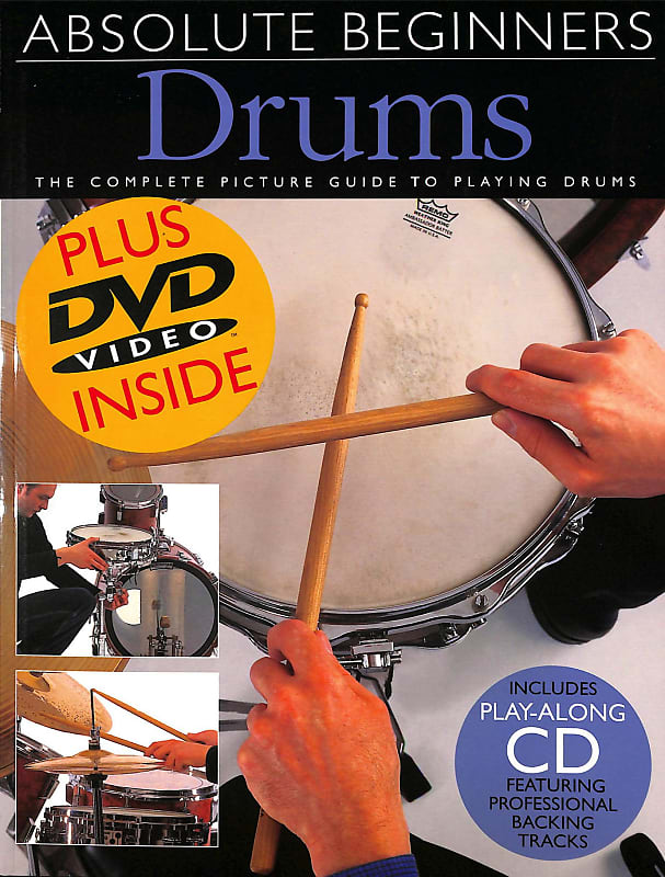 Absolute Beginners Drums Drumset Book/DVD Reverb