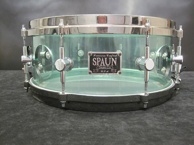 Spaun 13X5.5 Vented Acrylic Snare Drum Coke Bottle