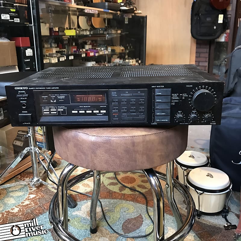 ONKYO オーディオ Onkyo TX-80 Quartz Synthesized Tuner Amplifier Vintage 1980s