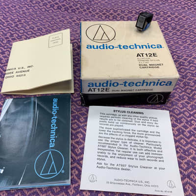 Audio-Technica AT12E Phono Cartridge Elliptical Stylus Original Box Audiophile Record Vinyl Player T image 7