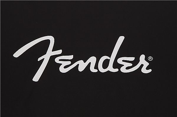 Fender Spaghetti Logo T-Shirt, Black, M 2016 image 2