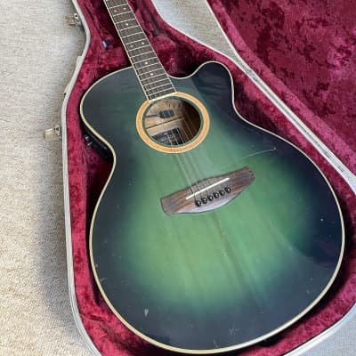 Yamaha CPX-8 SY electro acoustic guitar (w/ hard case) 2000-2002 Lagoon Green image 1