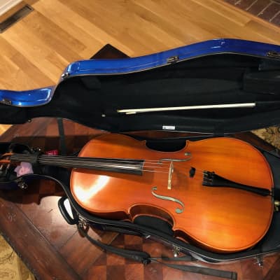 Andreas Eastman VC200 Cello 4/4, Revelle Phoenix Cello Bow, J.W. Eastman CL-28 Cello Case, Larsen Medium A+D Strings,  Spirocore Tungsten G+C Strings for sale