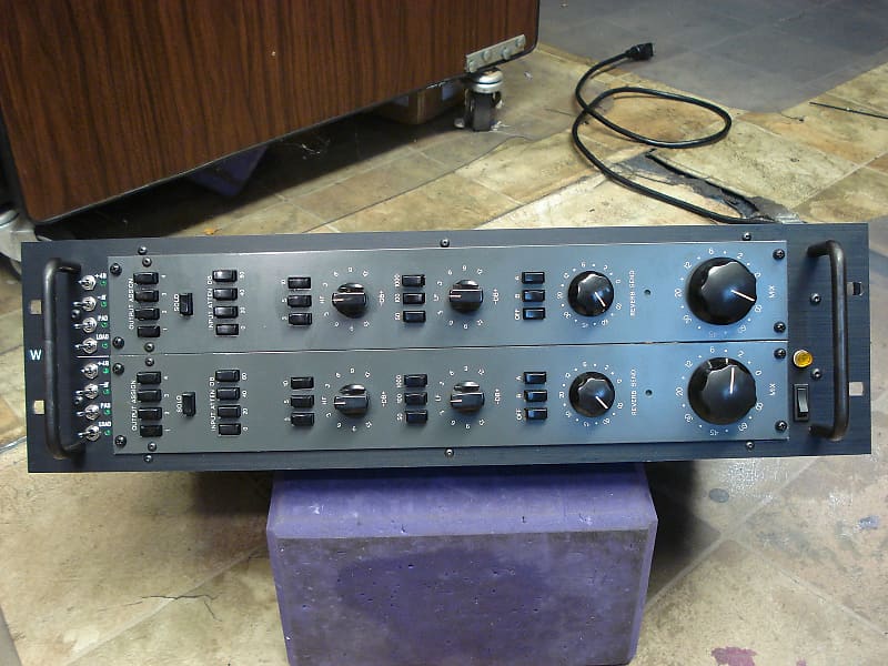 Racked Pair of Vintage Langevin AM4A Channelstrips 2x Mic Pres+EQs image 1