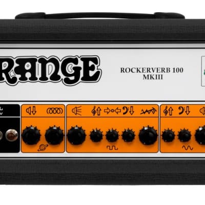 Orange RK100H-BK MKIII Rockerverb MK3 100 Watt Guitar Head Amplifier in Black image 1