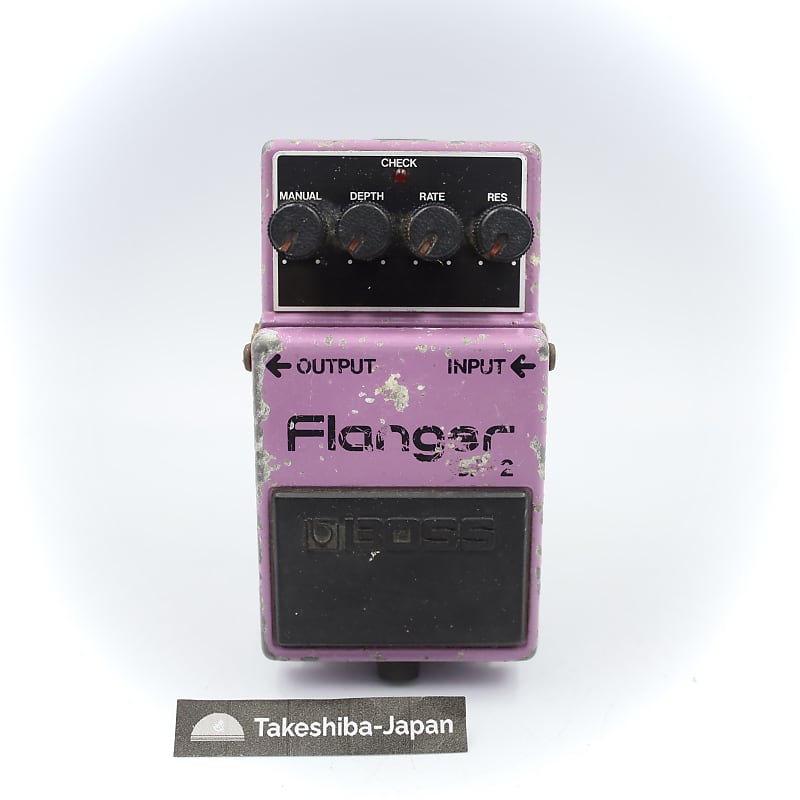 Boss BF-2 Flanger 1980-1984 (Black Label) Made In Japan | Reverb