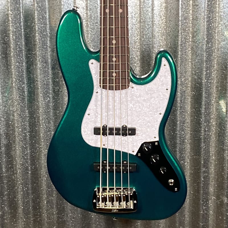 G&L USA BTO JB5 5 String Bass Emerald Green JB-5 & Bag #8078 image 1
