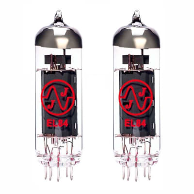 JJ Electronic EL84  Burned In Power Vacuum Tube  for Electric Guitar Amplifier - Apex Matched Pair image 1