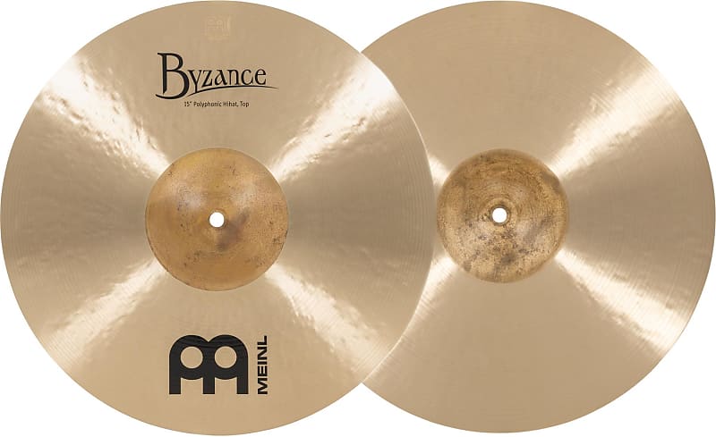 Meinl Cymbals Byzance Traditional Polyphonic Hi-hats - 15-inch image 1