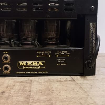 Mesa Boogie Bass 400+ 2-Channel 500-Watt Rackmount Bass Amp Head (7-Band EQ) 1990 - 2009 - Black image 7