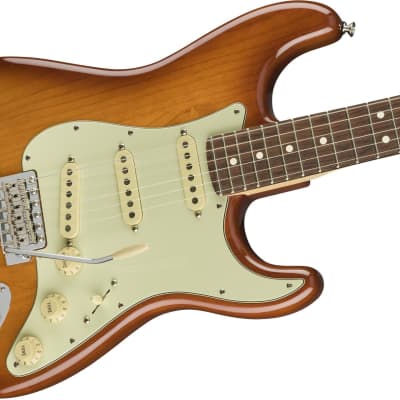 Fender American Performer Stratocaster Electric Guitar (Honey Burst, Rosewood Fingerboard) (Used/Min image 4