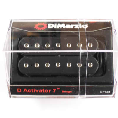 DiMarzio D Activator 7 String Bridge Humbucker Black W/Chrome Poles DP 720 image 1