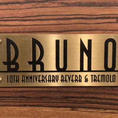 Tony Bruno 10th Anniversary Underground 30 Reverb Tremelo Zebrano Wood image 2