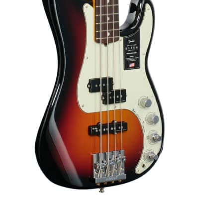Fender American Ultra Precision Bass Rosewood Fingerboard Ultraburst with Case image 9