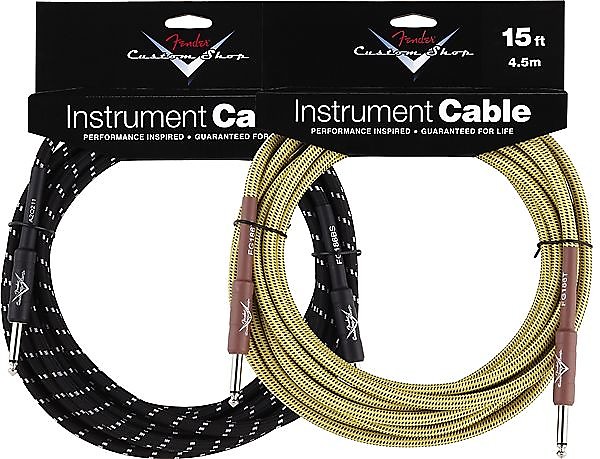 Fender Custom Shop Performance Series Cable, 5', Tweed 2016 image 1