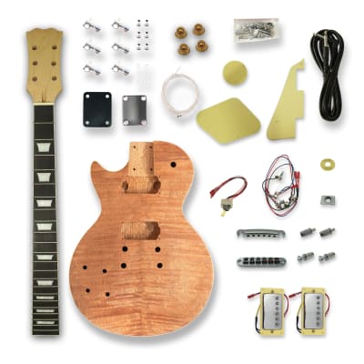 BexGears DIY Guitar Kits for LP Electric Guitar Okoume Body Maple