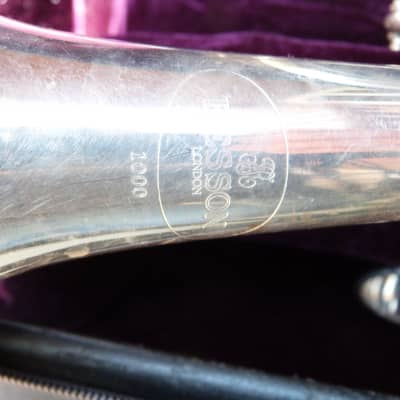Besson silver trumpet 1000   with case and mouthpiece  silver image 4