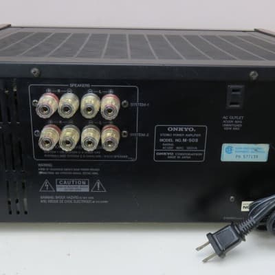 ONKYO M-508 POWER AMPLIFIER WORKS PERFECT SERVICED FULLY