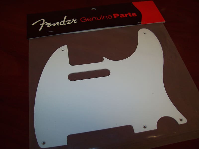 Fender Vintage Tele 5-Hole Pickguard, - WHITE, 005-1514-049 image 1