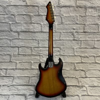 Vintage Norma 1960s 2-Pickup Electric Guitar Sunburst image 8