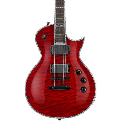 ESP LTD EC-1000QM - See Thru Black Cherry Electric Guitar image 1