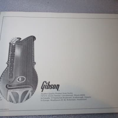 Gibson  1978 Full Model Catalogue image 9