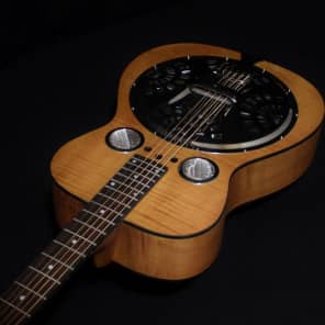 Dobro Hound Dog Deluxe Round Neck Acoustic-Electric Resonator Guitar image 3
