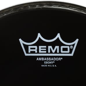 Remo Ambassador Ebony Drumhead - 10 inch image 2