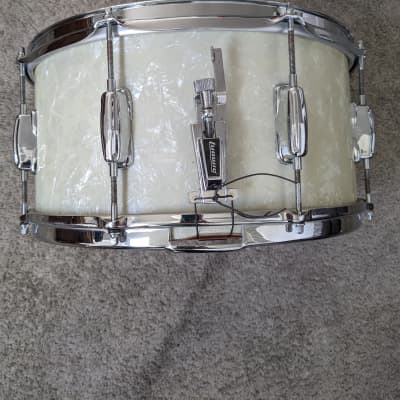 Slingerland 15" Snare drum 1958 - White Pearl image 2