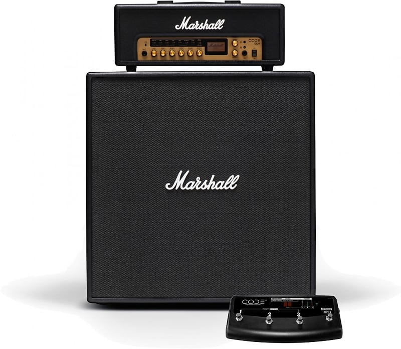 Marshall CODE100H with CODE412 Half Stack Deal inc Footcontroller
