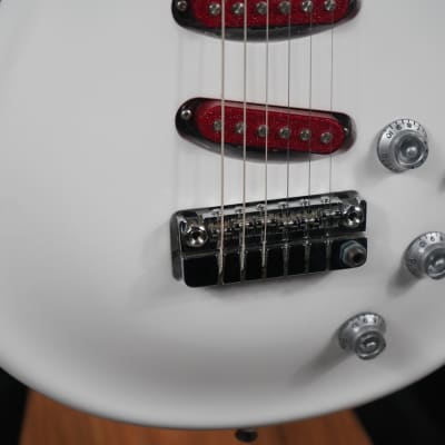 Eklein/Flaxwood Audi White Electric Guitar image 11