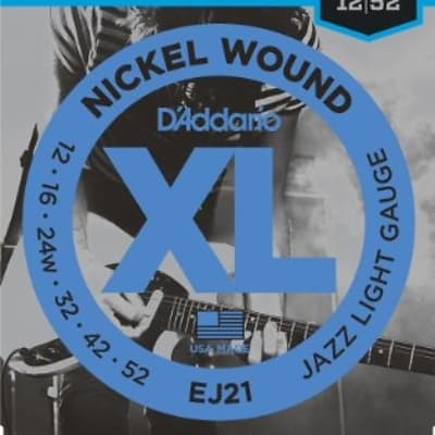 D'Addario EJ21 Nickel Wound Electric Guitar Strings 12-52 image 2