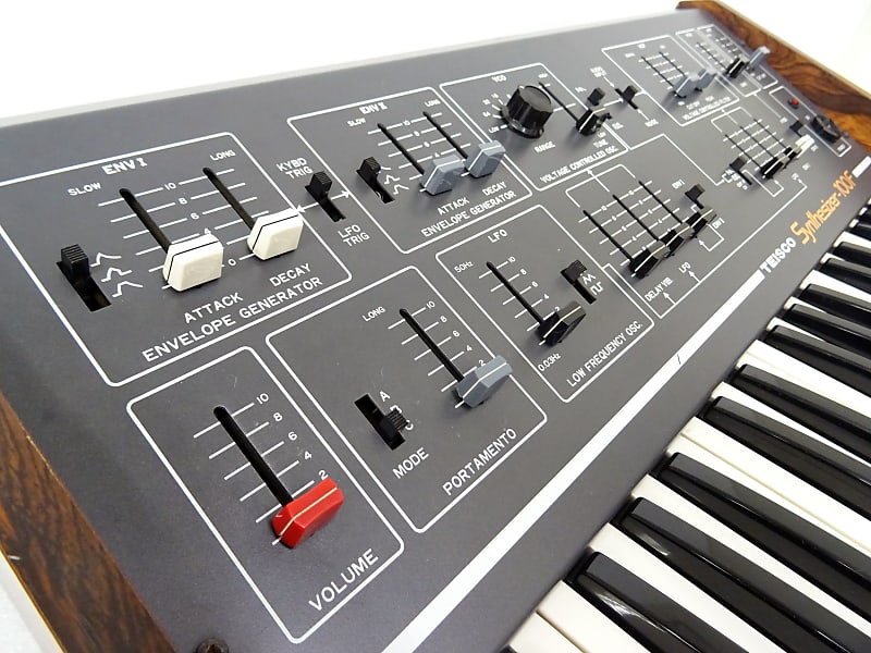 Teisco S-100F Synthesizer 100F Vintage Analog Monophonic Synth RARE Working  Nice kawai s-110f sx