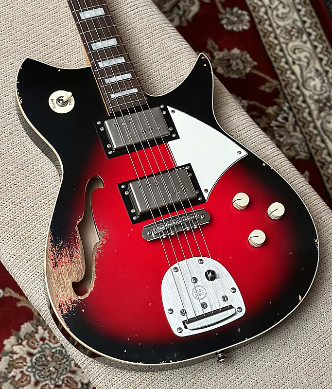 Fano Guitars Alt De Facto RB6T Black（Fano RB6T Thinline Alt