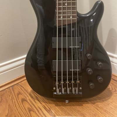 Partscaster 5-string bass guitar w/EMG active bass tone control system Black image 2