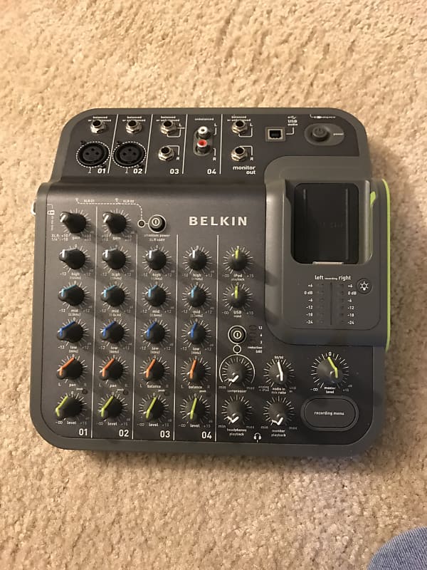 Belkin TuneStudio Digital Mixer with USB for recording and mix minus on sale loopback