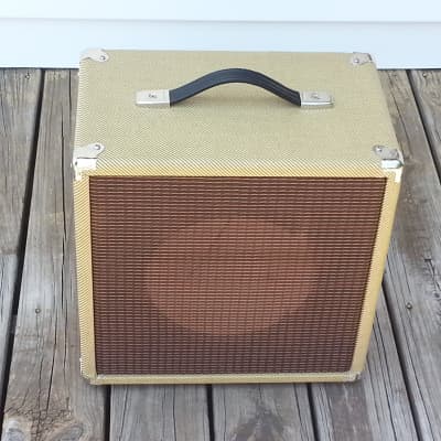SubZ 1x10 Extension Guitar Cabinet - Tweed Tolex - Oxblood Grill Cloth - Open ( Sub-Z ) image 3
