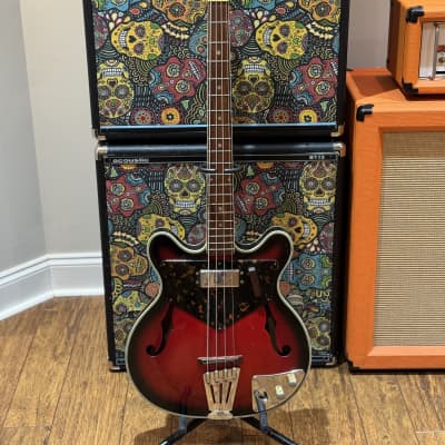 Univox Vintage Hollow Body Bass for sale