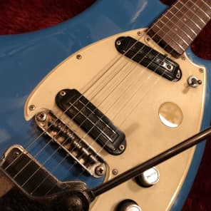 c.1969 Yamaha SG-2C “Flyng Banana” MIJ Vintage Guitars “Aqua Blue” image 5
