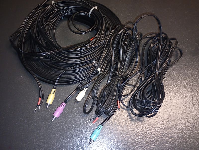 Bose Av18 speaker wires (4) 2007 - Black  			