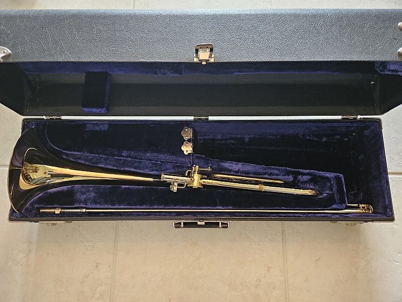 Trombone King 3B w/F attachment Late 1970's Brass Lacquer Reverb