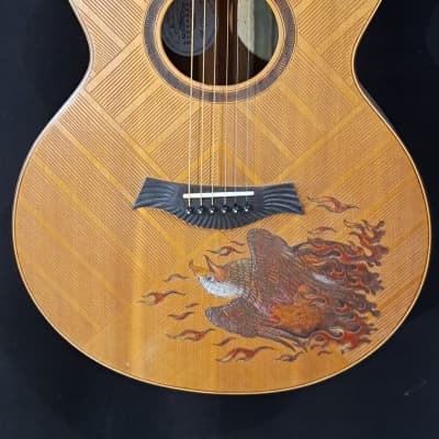 Blueberry NEW IN STOCK Handmade Acoustic Guitar Grand Concert Eagles image 8