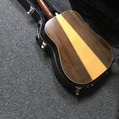 Morris LF-5 Tree of Life acoustic guitar in sunburst made in Japan 1980s in excellent condition with hard case . image 3