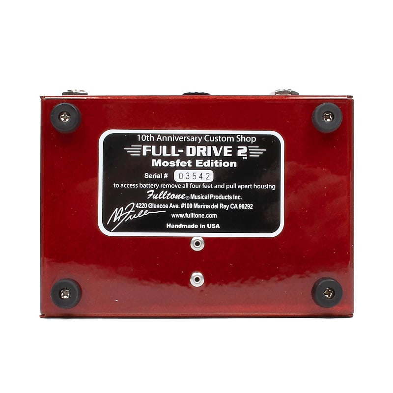 ギター 10th Anniversary Fulltone FULL-DRIVE2 Fulltone Full-Drive 2 10th Anniversary MOSFET, Brand New Old